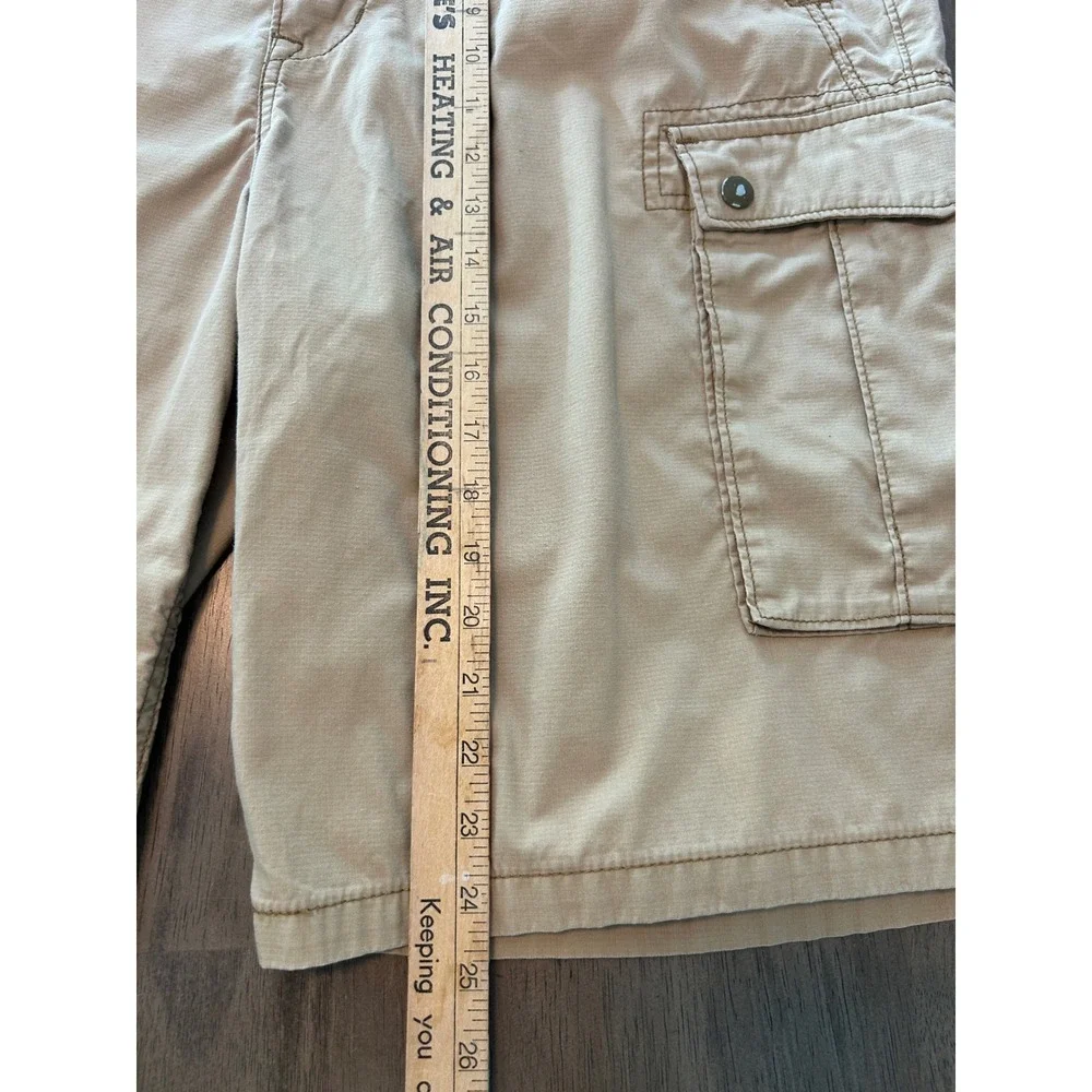 Levi's Premium Mens Tan Ripstop Cargo Shorts Khaki Utility 13581-0011 Size 36